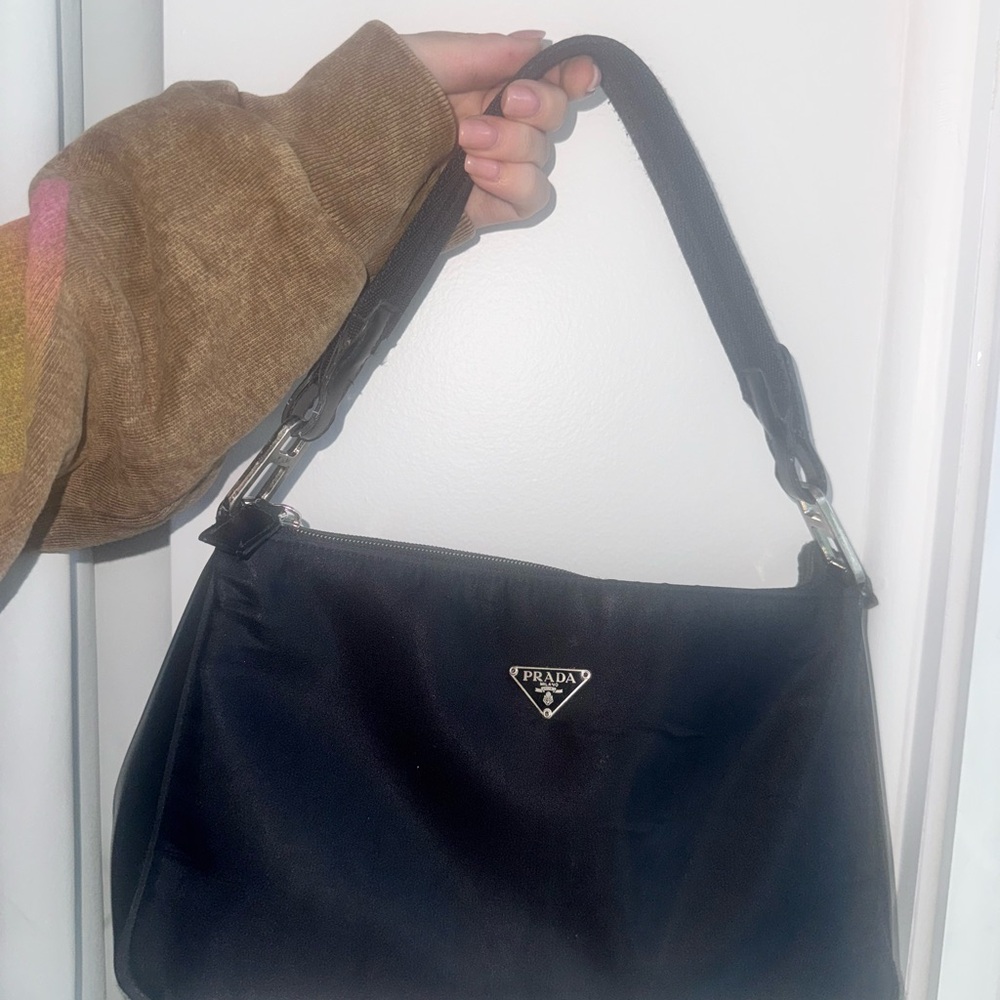 Prada Black Nylon Shoulder Bag